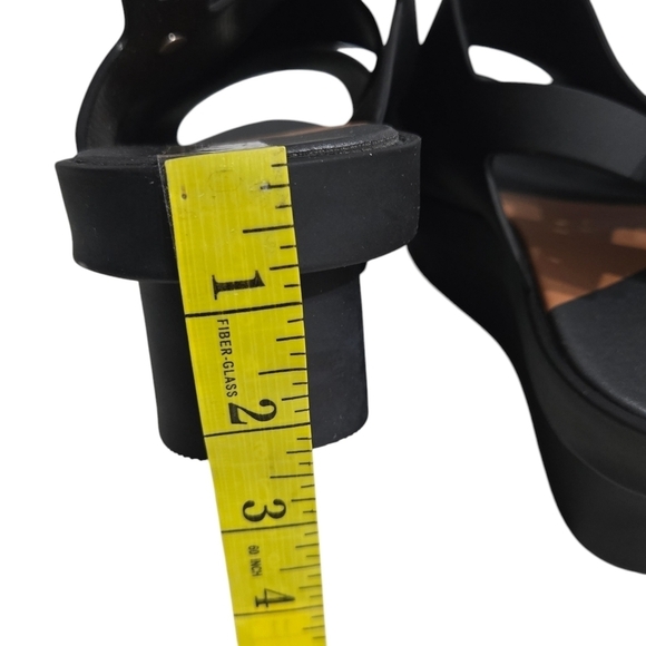 Melissa Black Platform Slingback Sandals Womens US 10 - Picture 5 of 11
